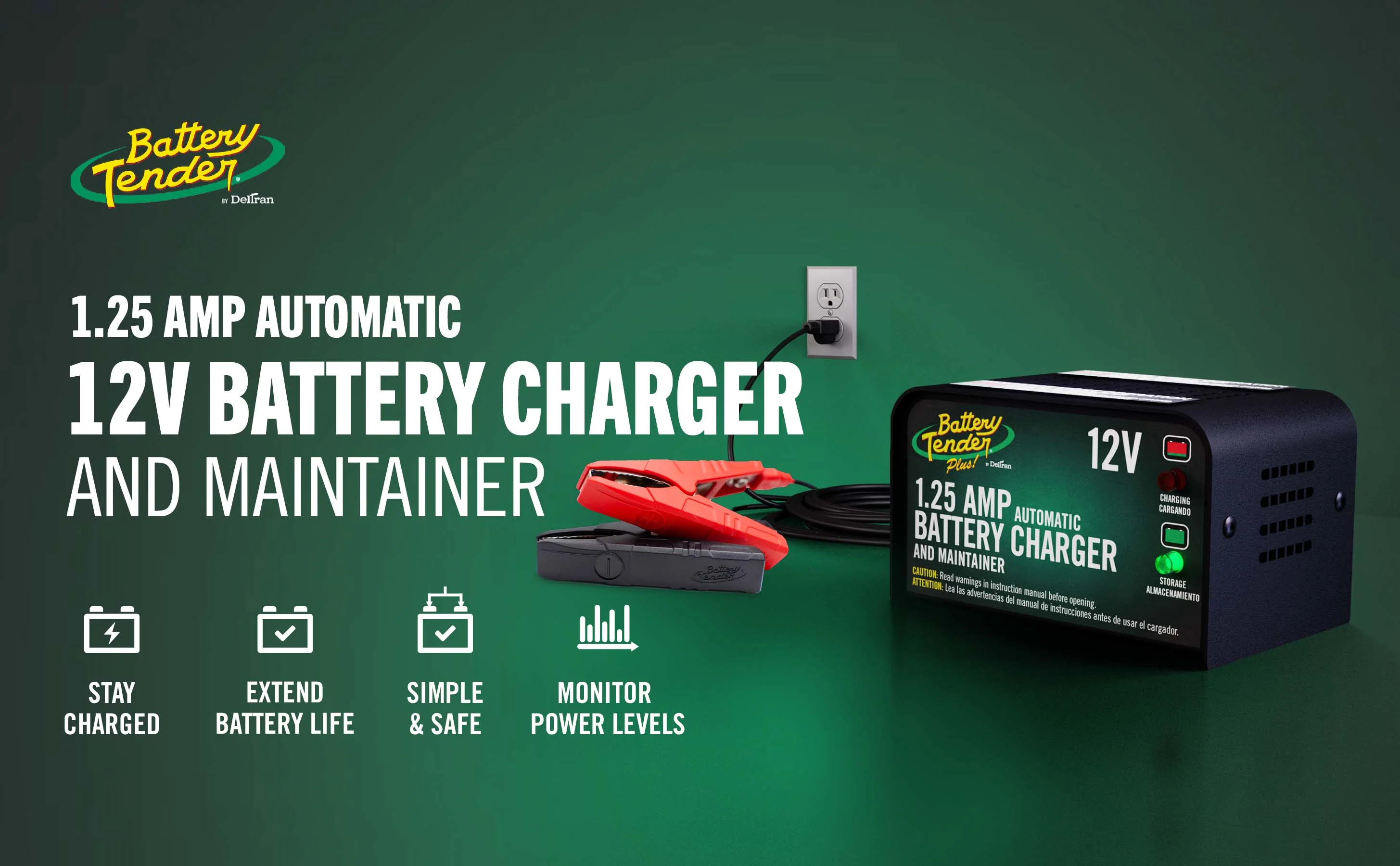 Battery Tender Plus 1.25 AMP 12V Battery Charger and Maintainer - Image 3